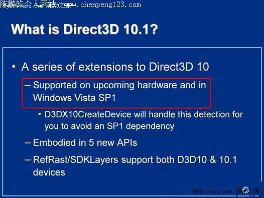 Vista SP1DirectX 10.1