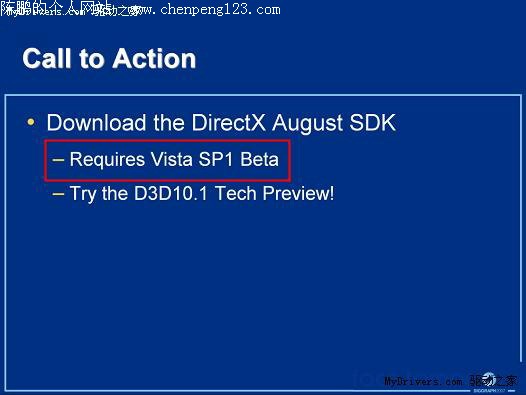 Vista SP1DirectX 10.1